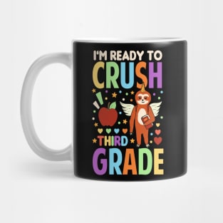 I'm Ready To Crush Third Grade Sloth Unicorn Back To School Mug